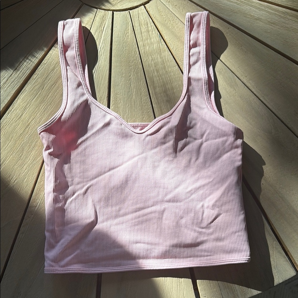 Abercrombie Pink Ribbed Tank Top XS